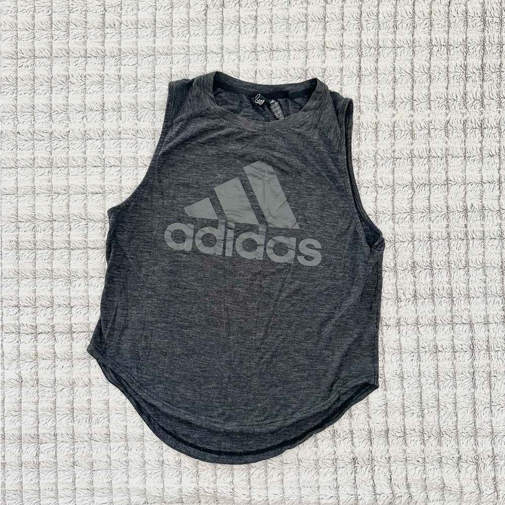 Adidas Gray Muscle Tank - Picture 2 of 4